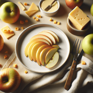 Apple Slices with Cheddar recipe photo
