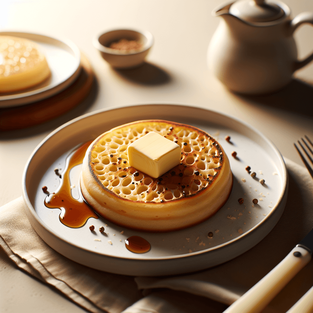 Crumpet with Butter recipe photo