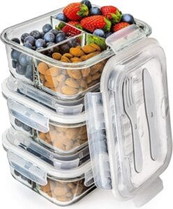 Prep Naturals Glass Meal Prep Containers - Wellness Basics